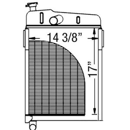 Aftermarket Radiator Fits John Deere M 330 MT 40 320 AM639T AM1771T